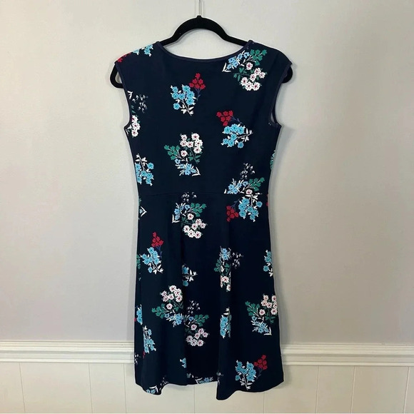 Draper James Women’s Sleeveless Dark Blue Navy Floral Slip-On Dress Size XS GUC - Picture 9 of 9